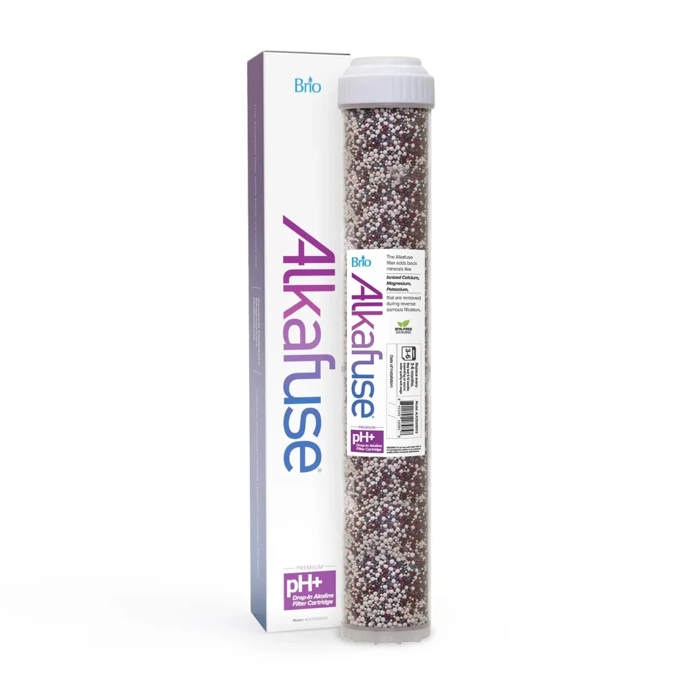 Cartuccia Pleatata Brio Alkafuse Drop- Alkaline Filter, 50,000 L, 2.5" X 20"