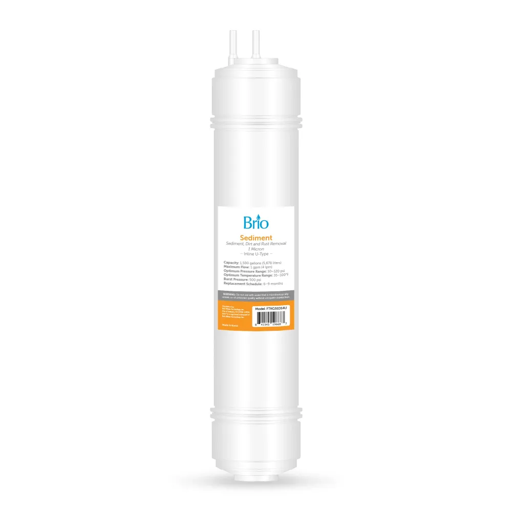 Filtro Diatomee Brio 14" Sediment Inline 1/4" U-Type Filter