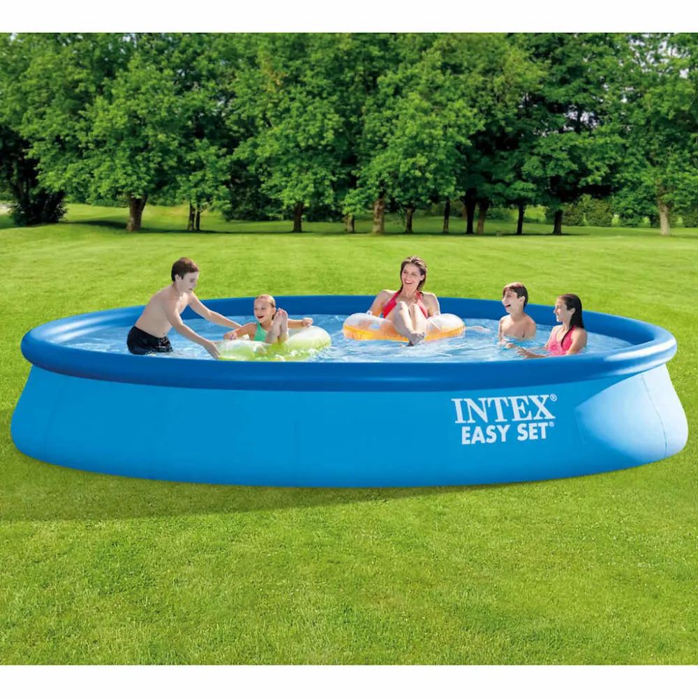 Intex Piscina Semplice Set con Sistema di Filtro 457x84 cm per Pompa da 10 m³/h
