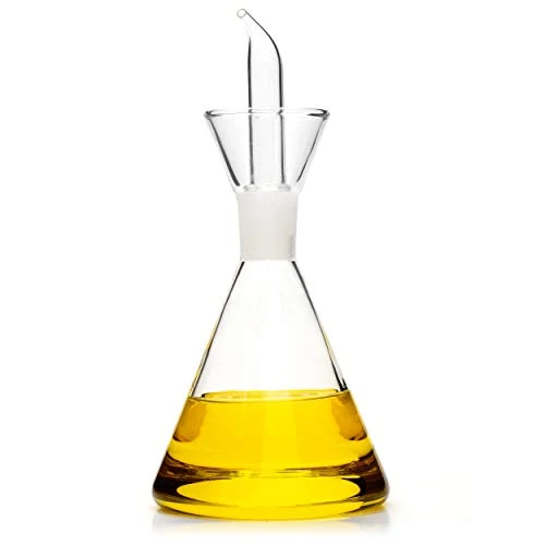 Classe Italy - Oliera Vetro salvagoccia Conica-Dosatore Olio e 250 ml