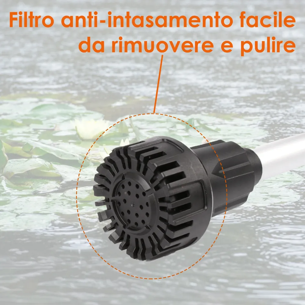 SOLEILUX Pompa Immersione con Batteria Ricaricabile 12V – 2,0Ah