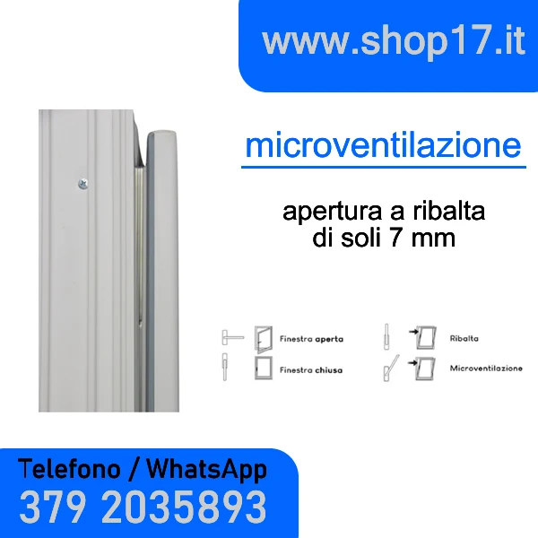 cm 100 x 80 - Finestra pvc bianca vasistas (L 1000 x H 800 mm - cm 100x80)
