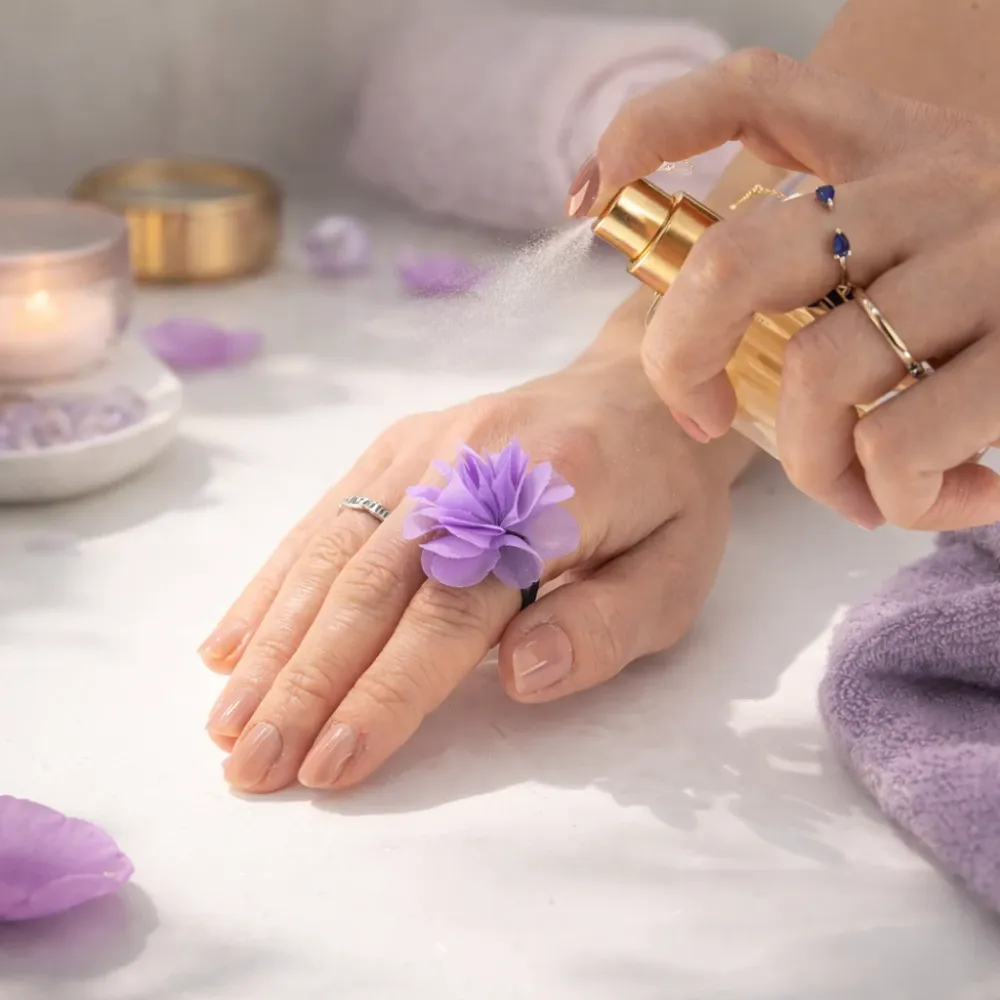 Anelli diffusori chiffon profumati - Lavanda