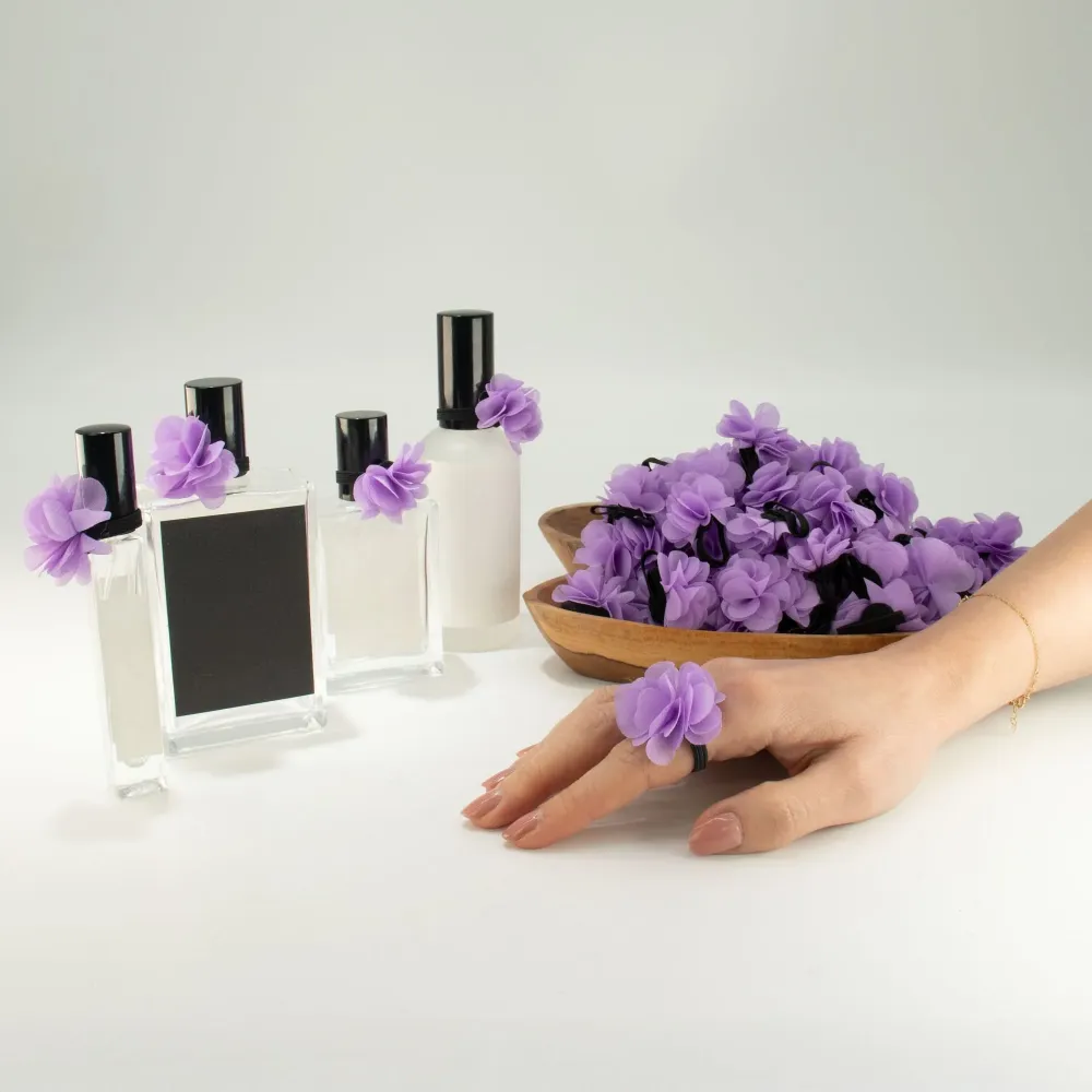 Anelli diffusori chiffon profumati - Lavanda
