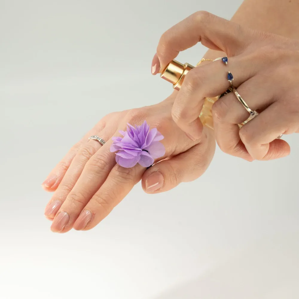 Anelli diffusori chiffon profumati - Lavanda