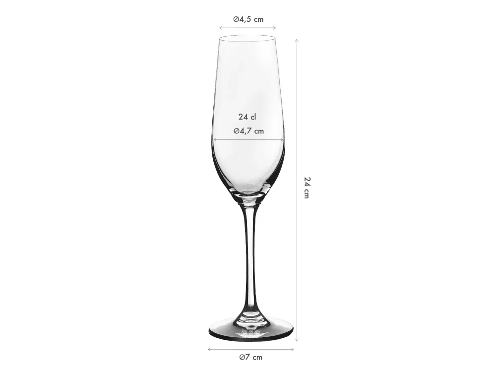 Flûte 22cl LAGOM - 6 Pezzi