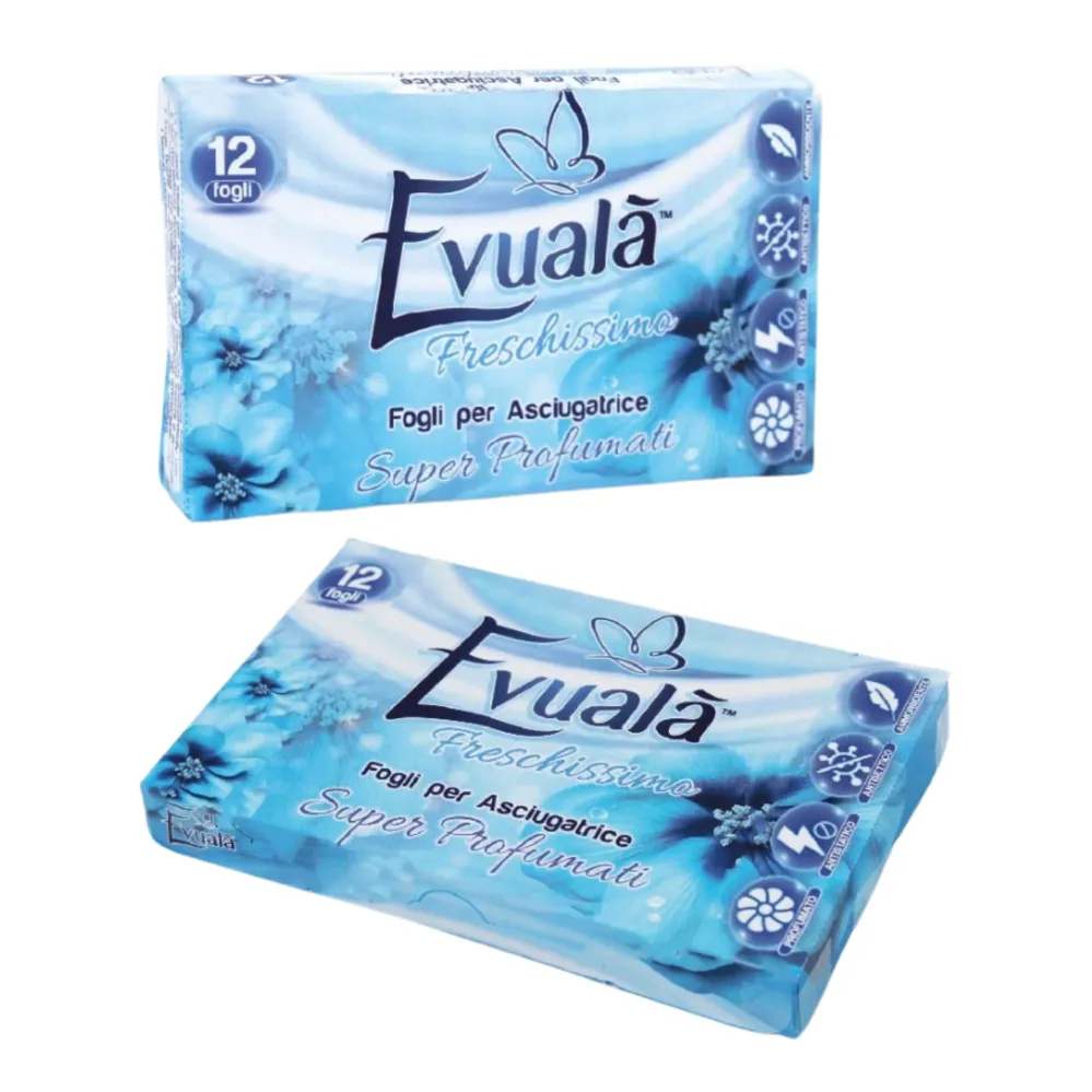 Fogli Super Profumati Asciugatrice con Ammorbidente - Evualà - 12pz