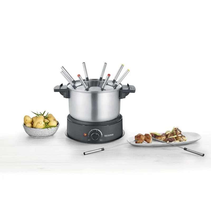 Set di fondu severin fo2470 acciaio inossidabile, nero