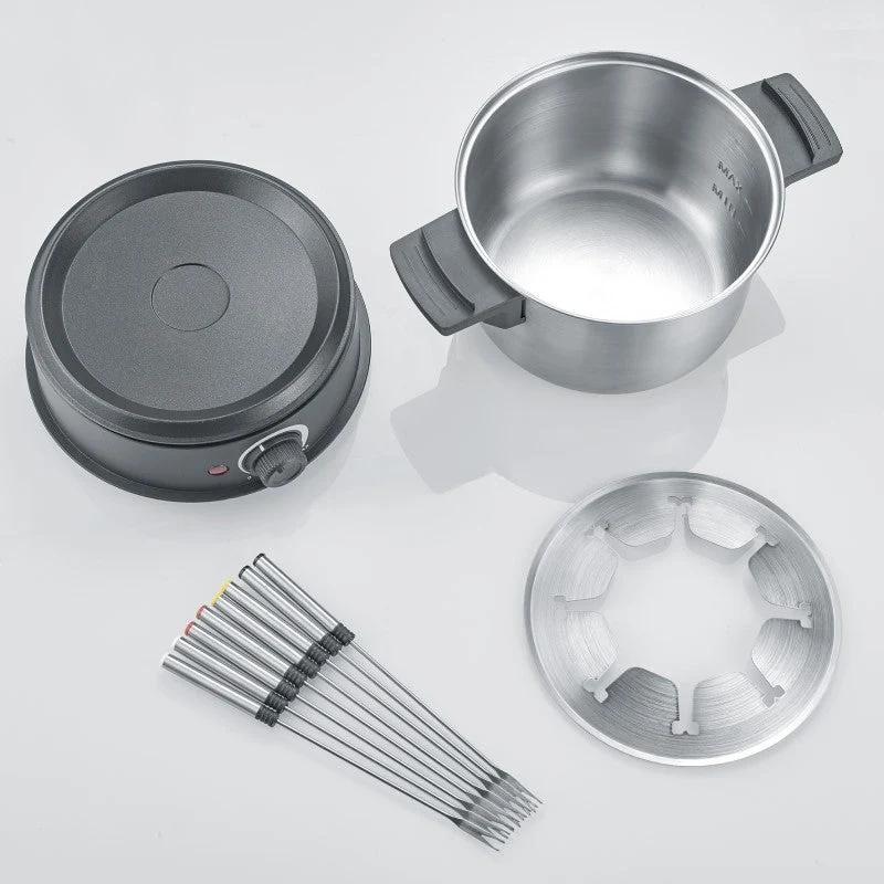 Set di fondu severin fo2470 acciaio inossidabile, nero