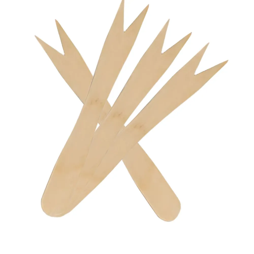 Forchettine Due Punte Legno Biodegradabili - 8,5 cm | 1000 Pezzi