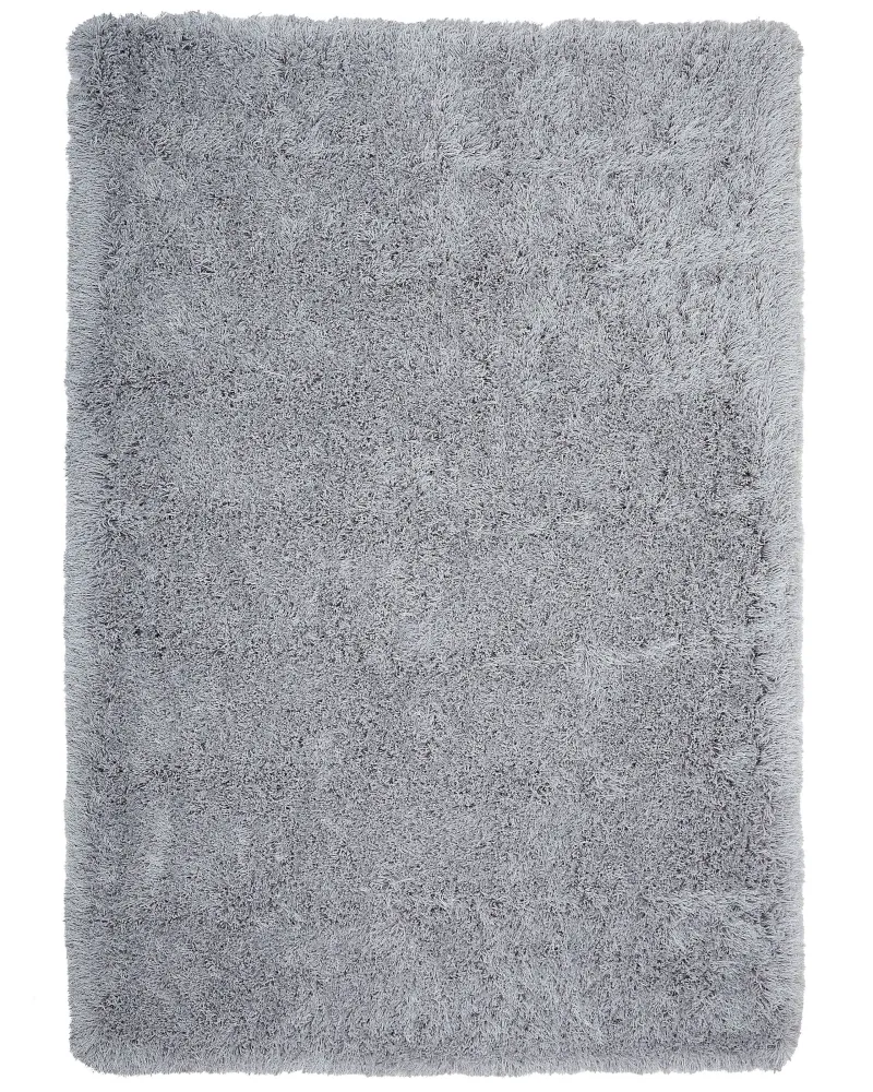 Tappeto shaggy rettangolare grigio palese 160 x 230 cm CIDE