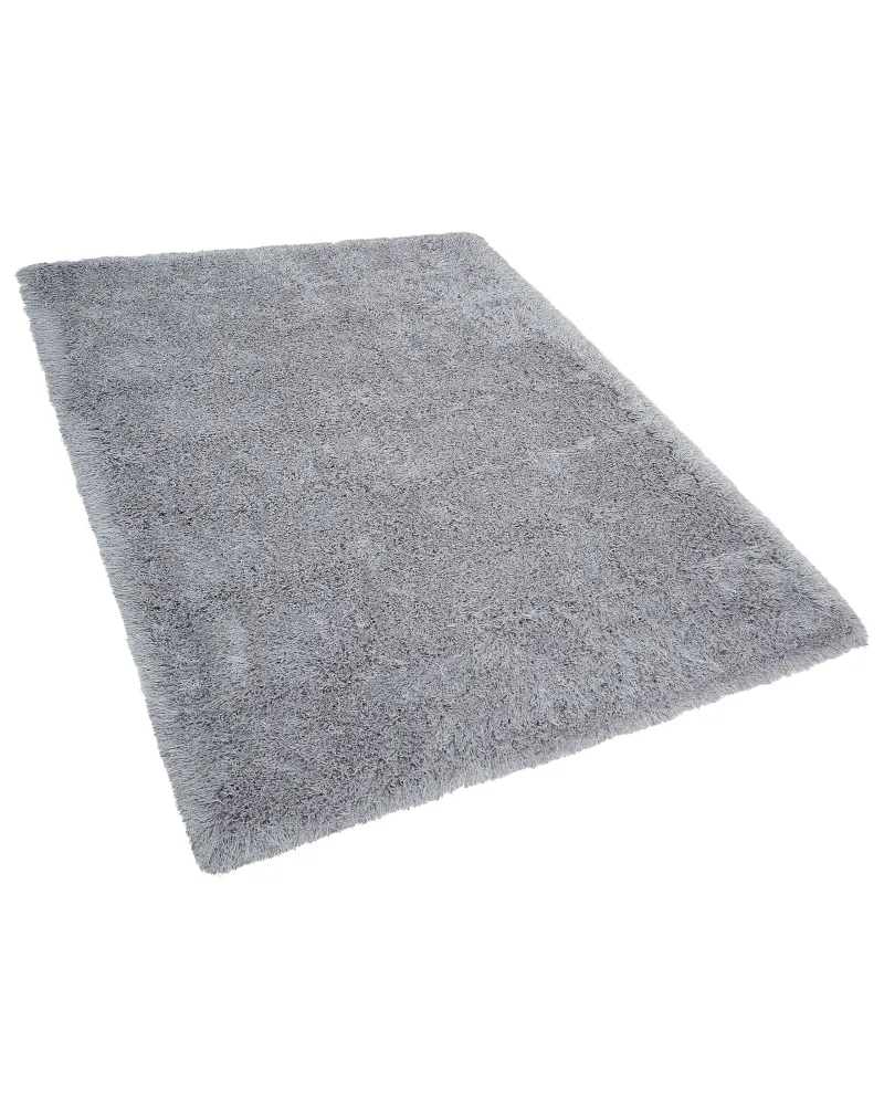 Tappeto shaggy rettangolare grigio palese 160 x 230 cm CIDE