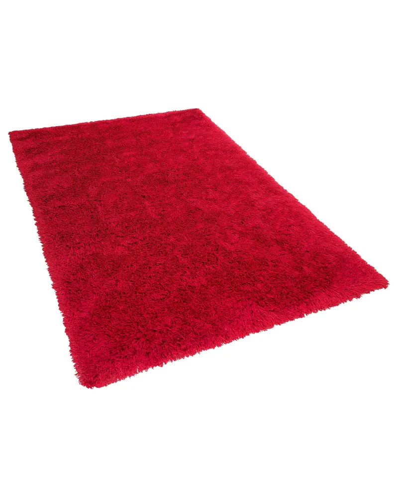 Tappeto shaggy rettangolare rosso 160 x 230 cm CIDE