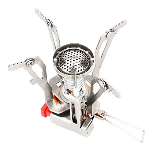 Reehut Fornello da Campeggio Ultraleggero, Portatile, Arancio - 1 Pezzo