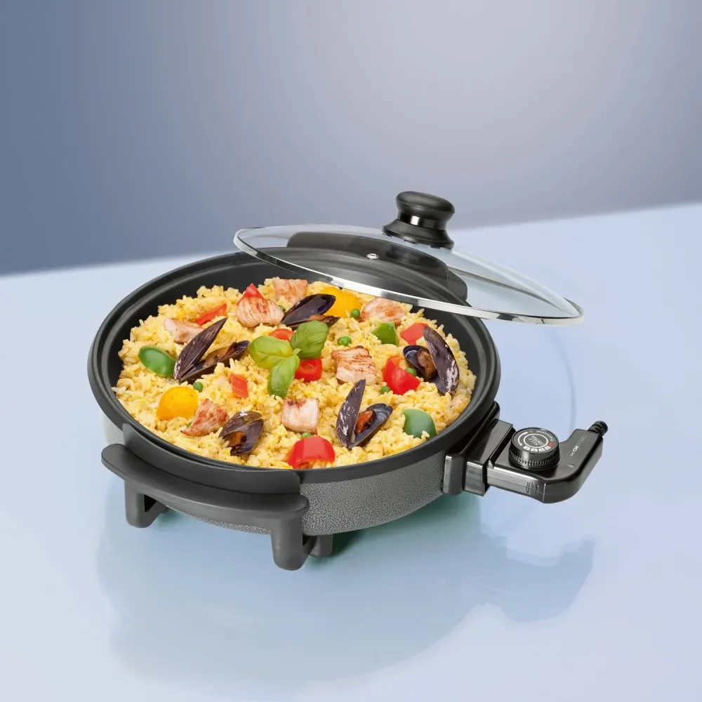 Padella Elettrica con Coperchio 32cm 1500w PP 3401