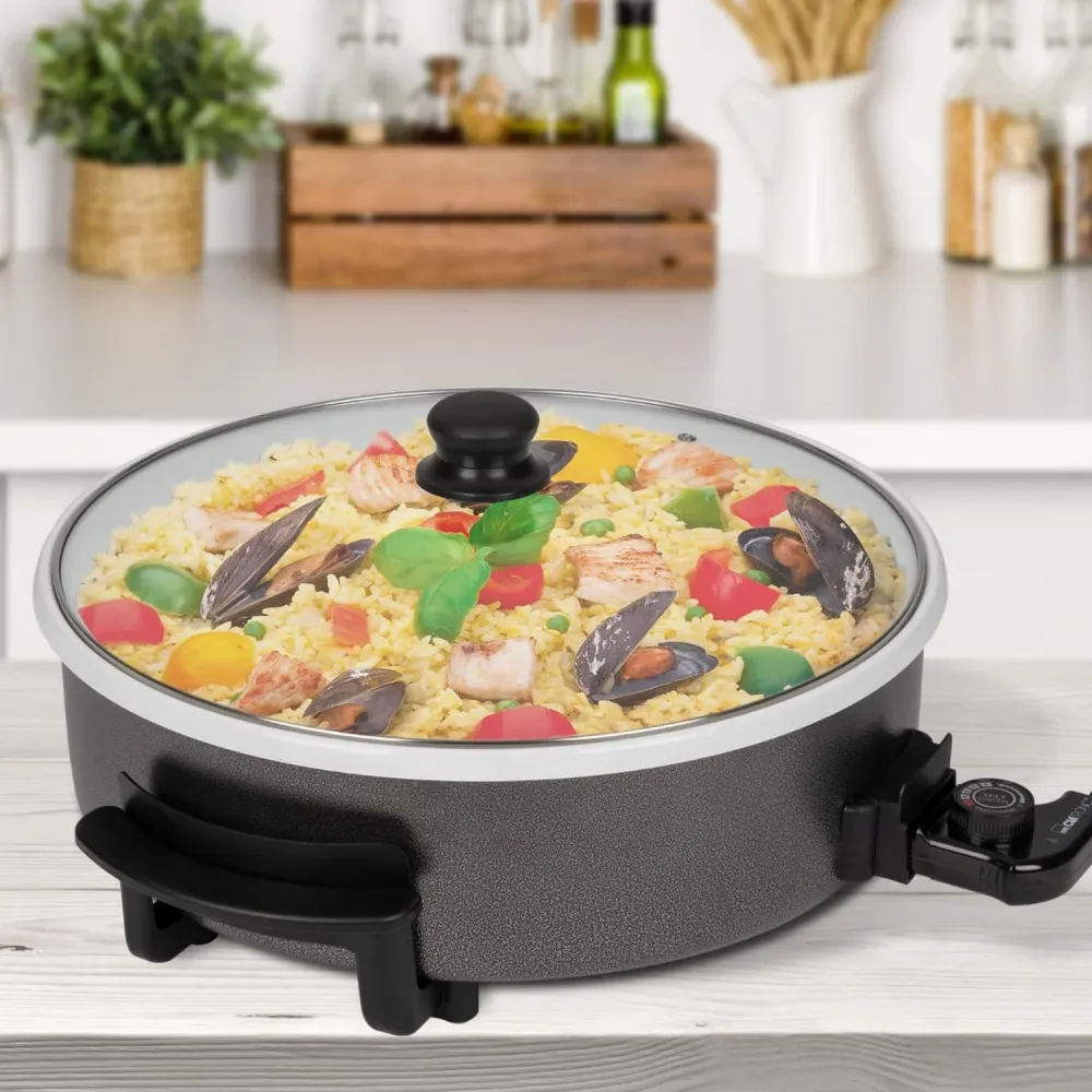 Padella Elettrica con Coperchio 42cm 1500w PP 3570 C