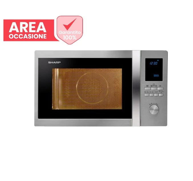 AREA OCCASIONI 2457 Microonde Combinato Sharp R982STWE 42 Litri 1000 W (A32,6xL55,3xP55) Grill Inox