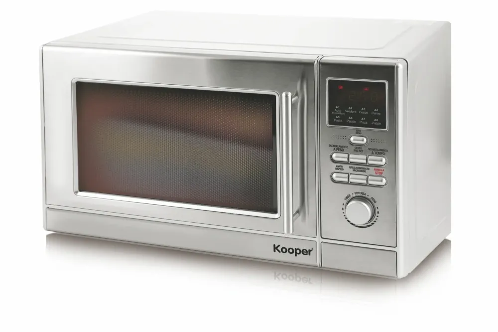 Forno Microonde con Grill 1000W 26 Litri Piatto Girevole Kooper Digiwave