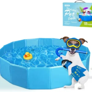 Nobleza - Piscina per Cani Vasca Piccoli Grandi Rigida Piscina per Animali Domestici Gatti per Cani Pieghevole PVC Antisci...