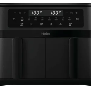 Ⓜ️🔵🔵🔵 Haier HAF3AD 011 - Friggitrice ad aria doppio cestello Capacità massima 11 L, Potenza 3000W, 8 funzioni 1, LAVABILE...