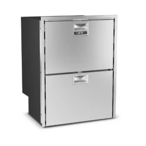 Ⓜ️🔵🔵🔵 Vitrifrigo DRW180A - Frigo-freezer cassetto doppio, All One, 150 Litri, Acciaio Inox, Luce LED, NO-Frost, x L x P 88...