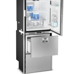 Ⓜ️🔵🔵🔵 Vitrifrigo DRW360A - Frigo-freezer cassetto doppio e porta singola, All One, 307 Litri, Acciaio Inox, Luce LED, NO-F...
