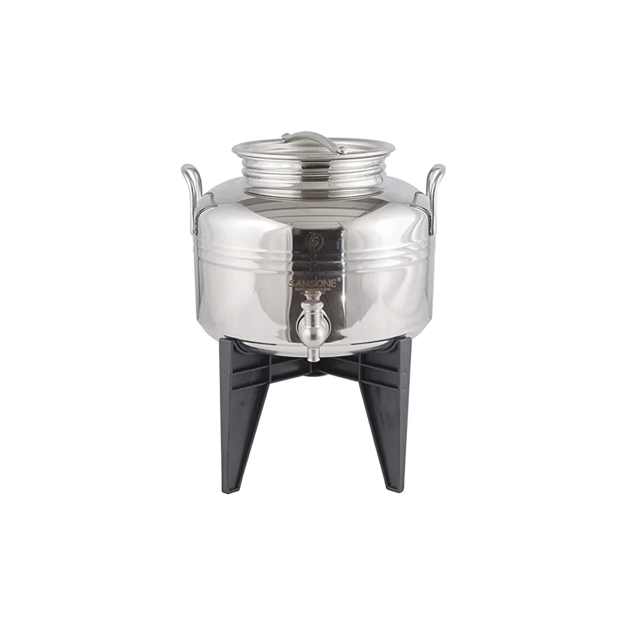 Fusto Olio Saldato Con Piedistallo - 2 Lt
