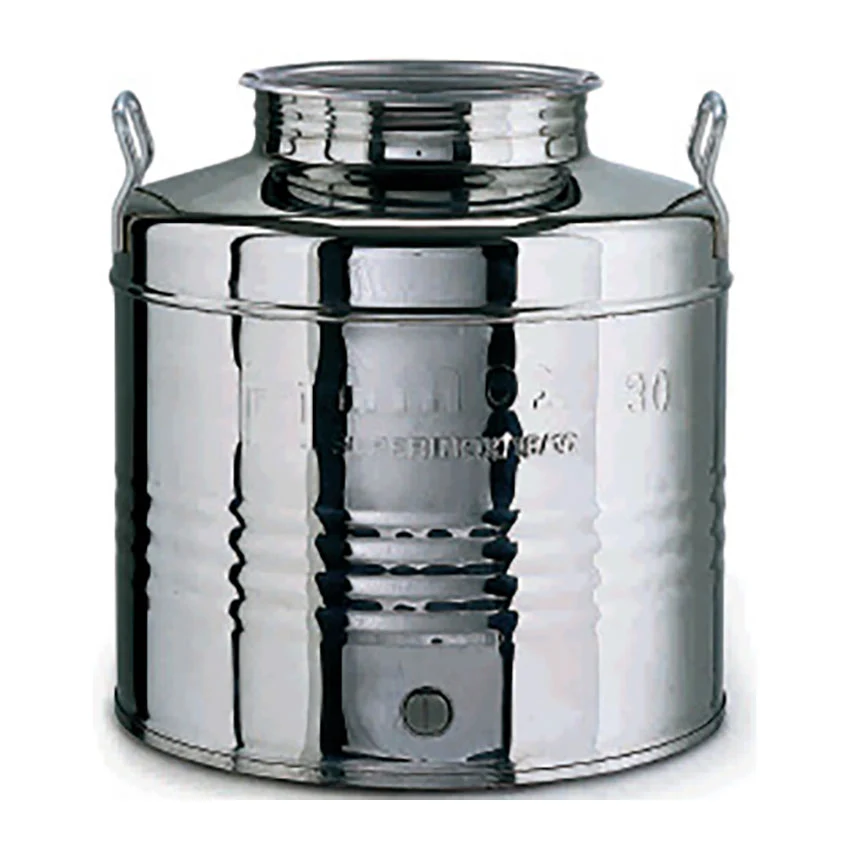 FUSTO OLIO 30LT INOX GRAFFATO MINOX