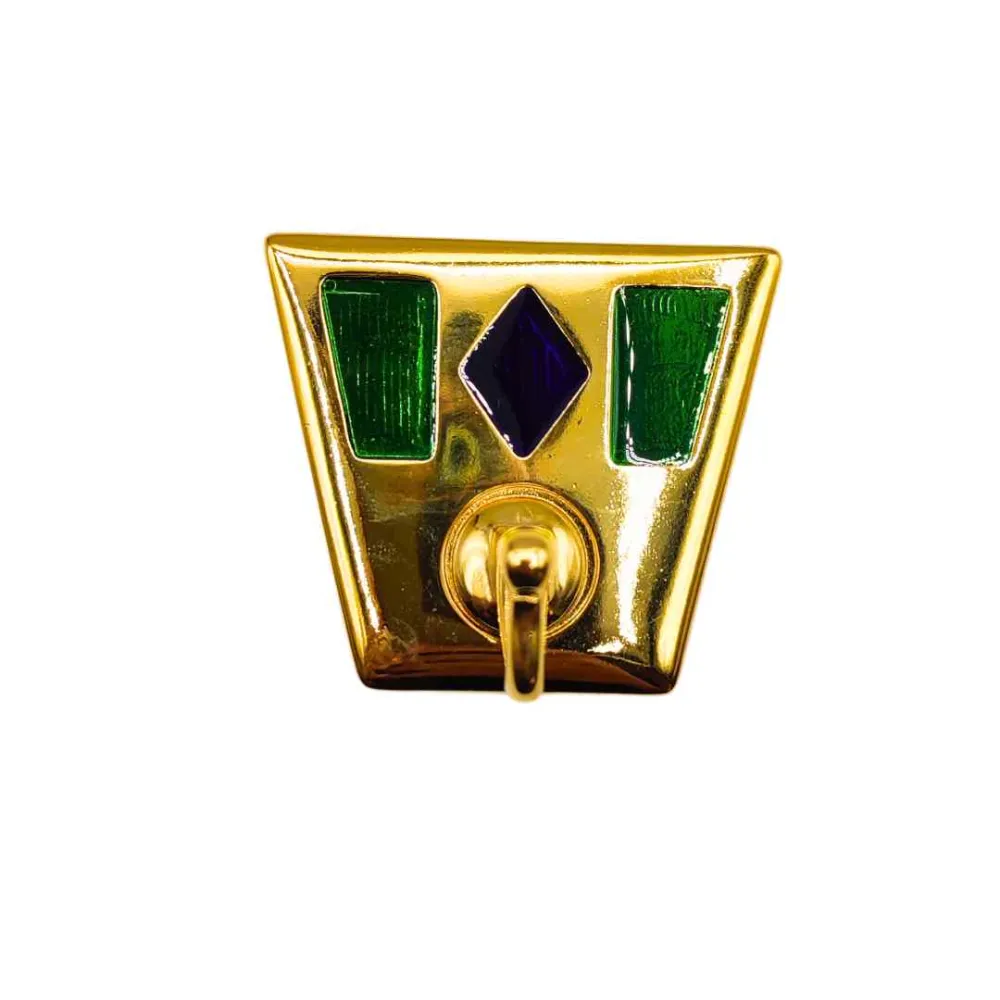 Ganci per Bastoni Tende Adesivi (confezione 2 pezzi) con Inserti di Fissaggio - Elegante con Decorazioni Finitura Lucida
