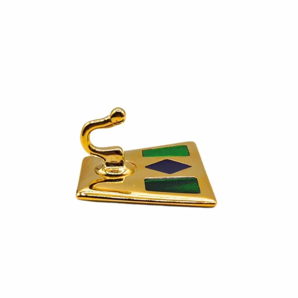 Ganci per Bastoni Tende Adesivi (confezione 2 pezzi) con Inserti di Fissaggio - Elegante con Decorazioni Finitura Lucida