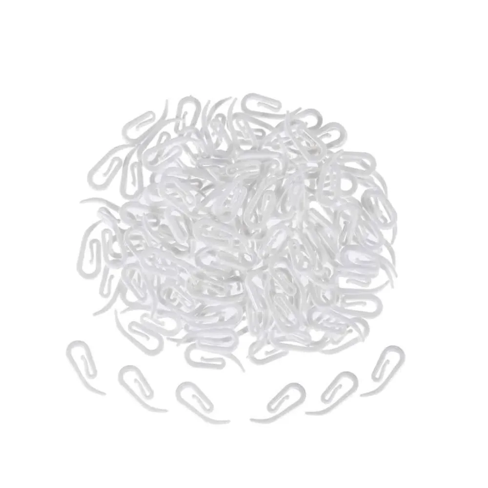 Ganci per Tende Plastica (Confezione 50 pz.) - Supporto per Tende Bagno, Casa e Cucina