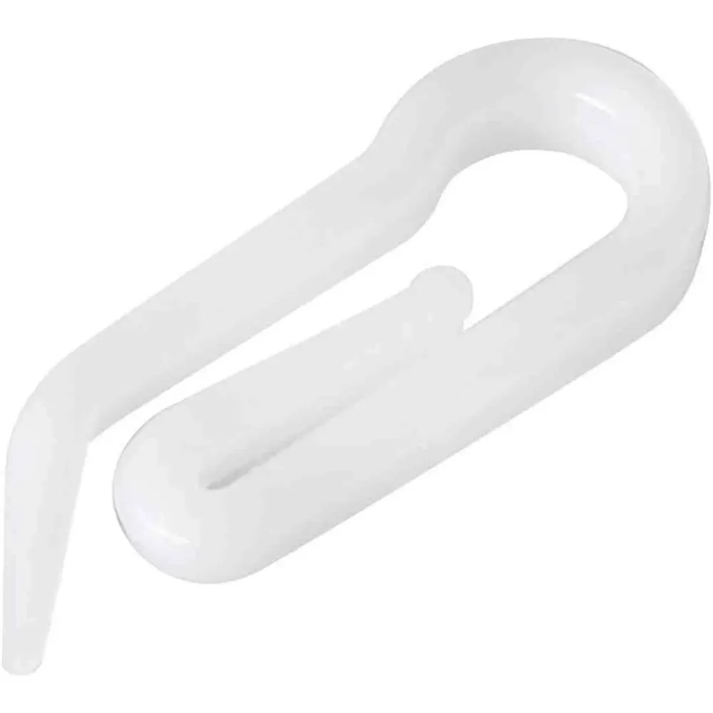 Ganci per Tende Plastica (Confezione 50 pz.) - Supporto per Tende Bagno, Casa e Cucina