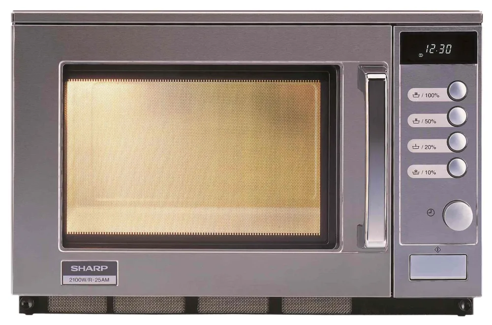 Sharp Microonde gastronomico R25AM, acciaio inossidabile, 20 L, 2100 W