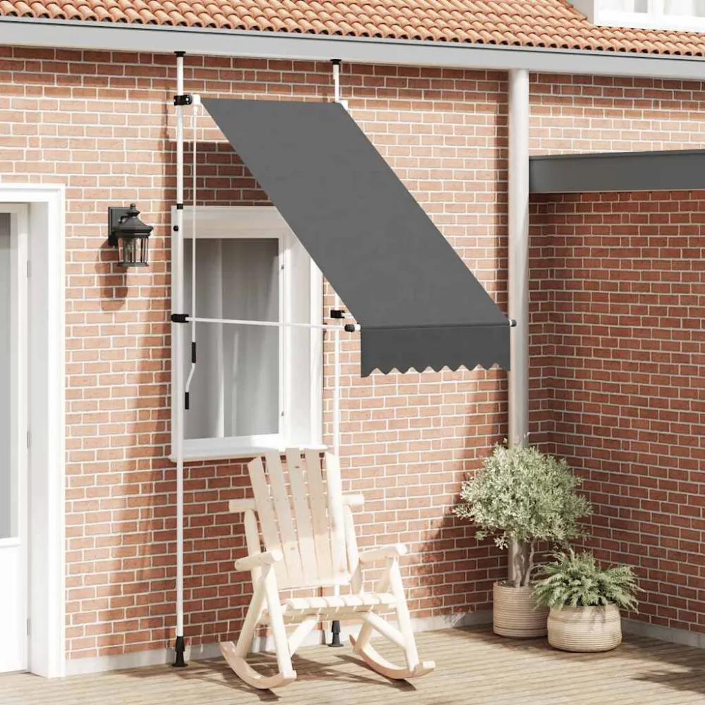 Certificato UV50+ Tenda da Sole Retrattile Manuale 100 cm Antracite