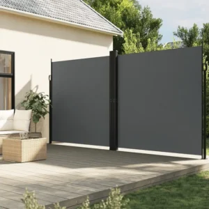 Gazebo Piegevole Tenda laterale retrattile antracite 220x600 cm