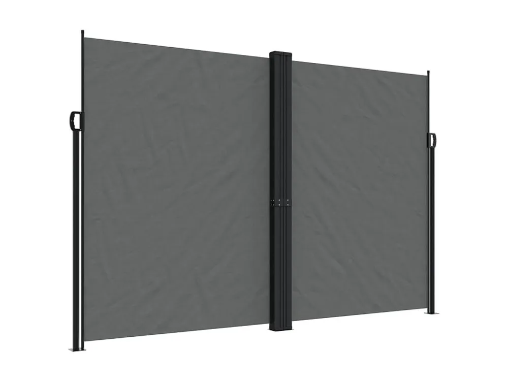 Gazebo Piegevole Tenda laterale retrattile antracite 220x600 cm