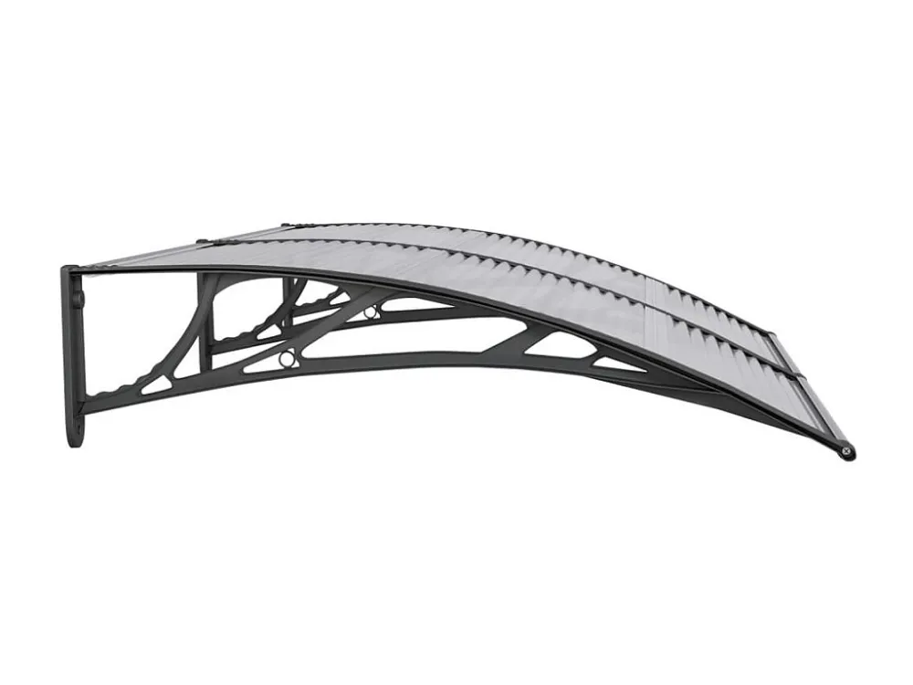 Gazebo Piegevole Tendalino per porta Nero 150x100 Policarbonato