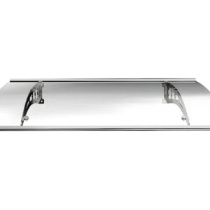 Pensilina dritta NEONA alluminio - 120x90x15 cm con Montaggio Rapido