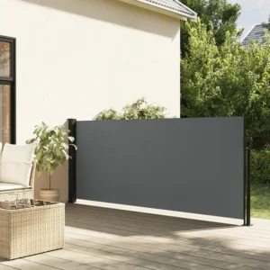 Premium Impermeabile Tenda laterale retrattile antracite 100x500 cm