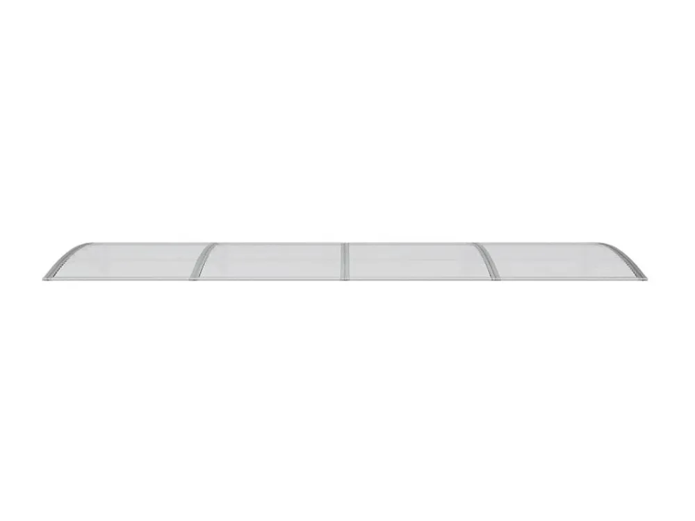 Premium Impermeabile Tendalino per porta Grigio 350x100 Policarbonato