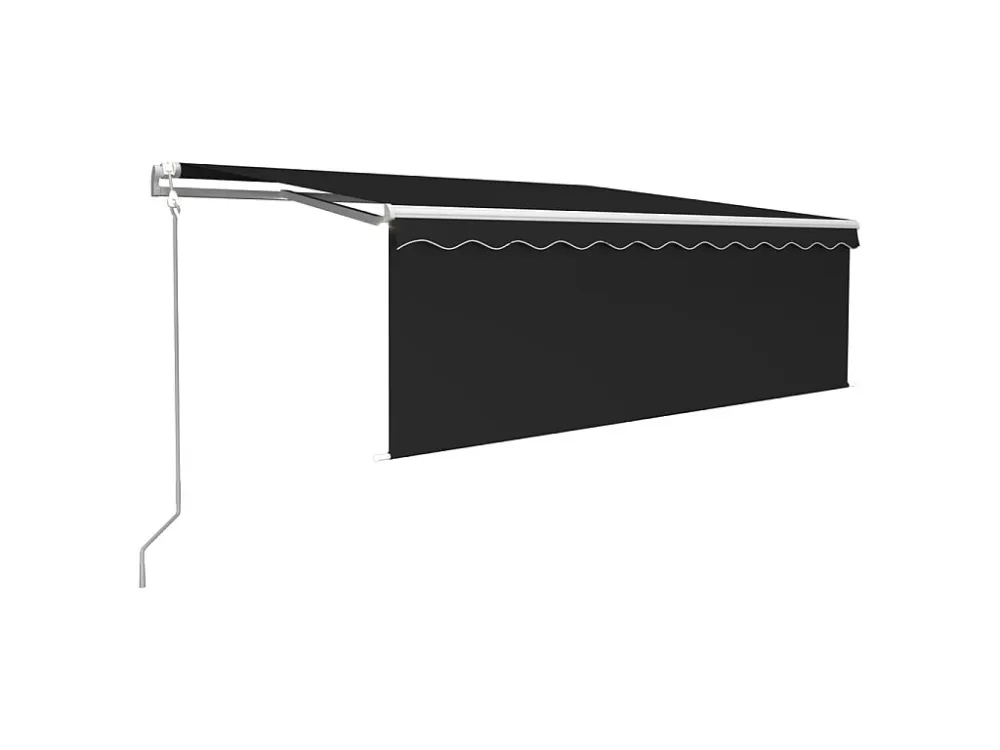 Premium Impermeabile Tendalino retrattile automatico con tendalino 4x3 Antracite