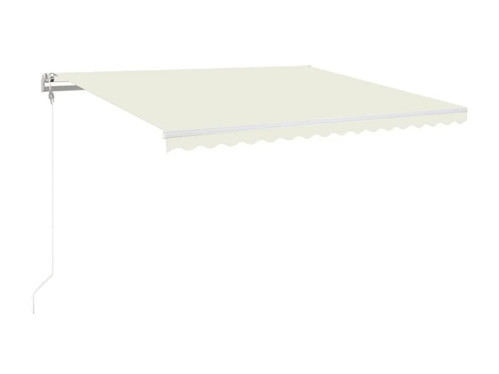 Tenda automatica con sensore vento e LED 450x350 Crema con Colori UV-Resistant