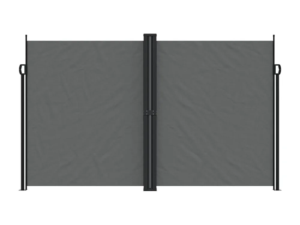 Tenda laterale retrattile antracite 200x600 cm con Telo Impermeabile