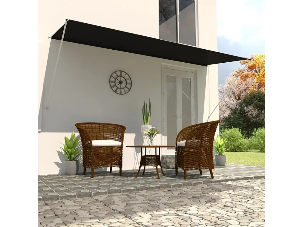 Tenda retrattile 400x150 Antracite con Dimensioni 3x3m