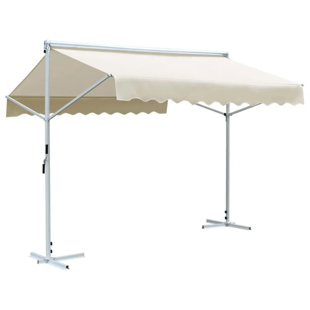 Tenda da Sole Gazebo 3x3 m Crema con Colori UV-Resistant
