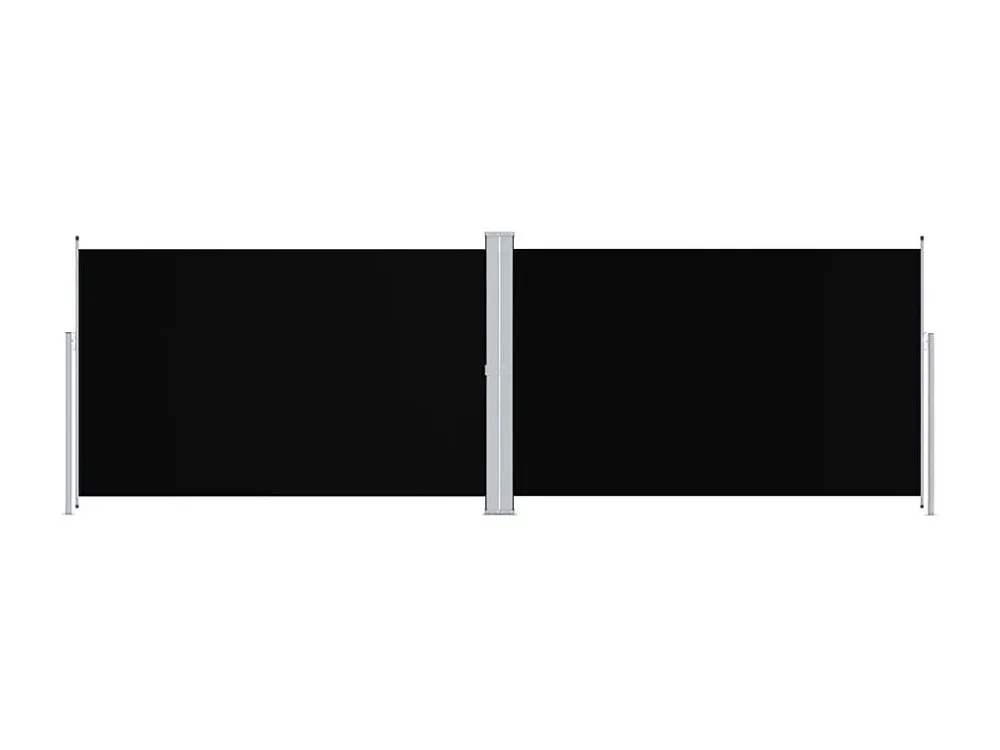 Tendalino laterale retrattile Nero 200x600 cm per Uso Stagionale
