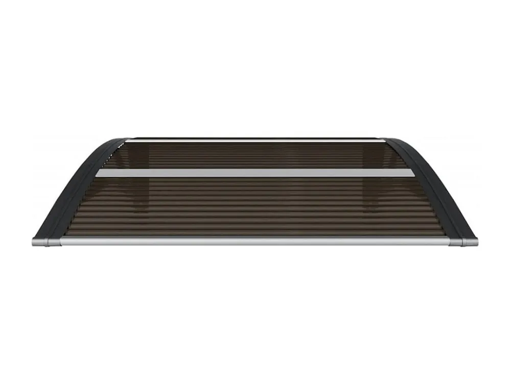 Tendalino per porta Nero 80x80 Policarbonato con Telo Impermeabile
