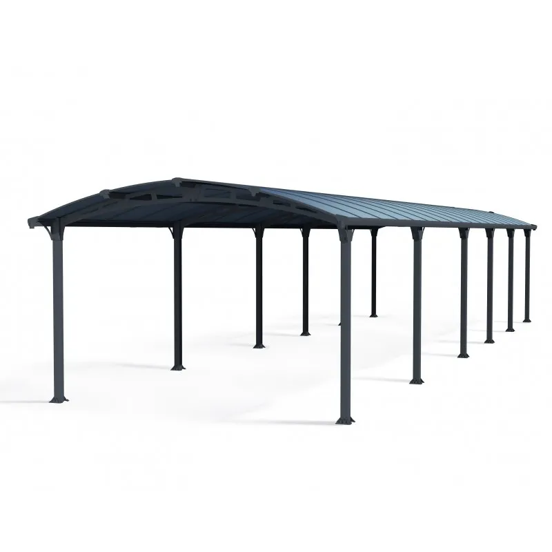Tettoia da Giardino Canopia Arcadia Carport Alluminio 3.6 X 13 m