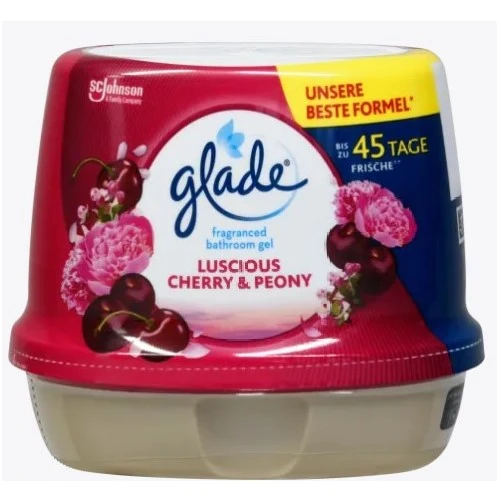 Glade Gel Air Threaner 180G bagno ciliegia e peonia succulenti