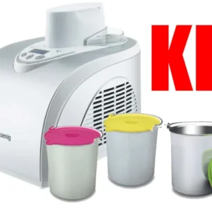 Ⓜ️🔵🔵🔵👌 H.Koenig HF180 + BO318 - KIT GELATIERA CON 3 CONTENITORI EXTRA INCLUSI, Macchina per gelati e sorbetti CON 3 CONTEN...